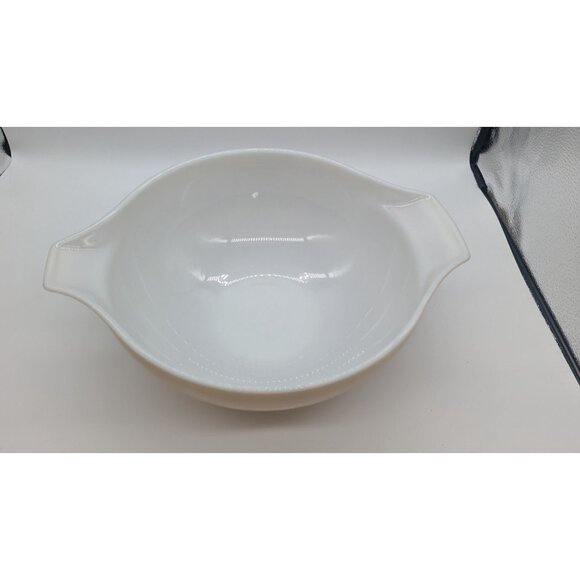 Vintage Pyrex Sandalwood 444 Cinderella Mixing Bowl Tan with White Ivy - Picture 10 of 16